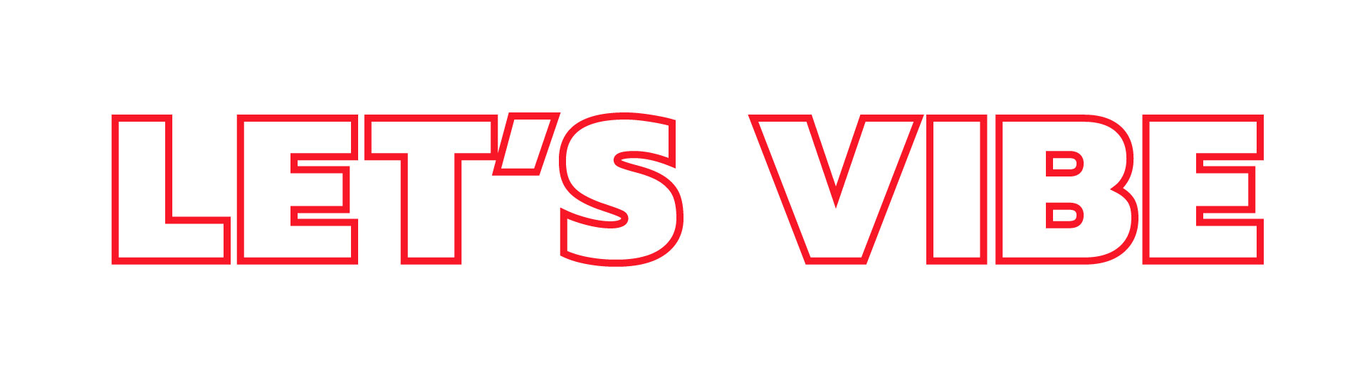 Lets vibe Red Vibes design